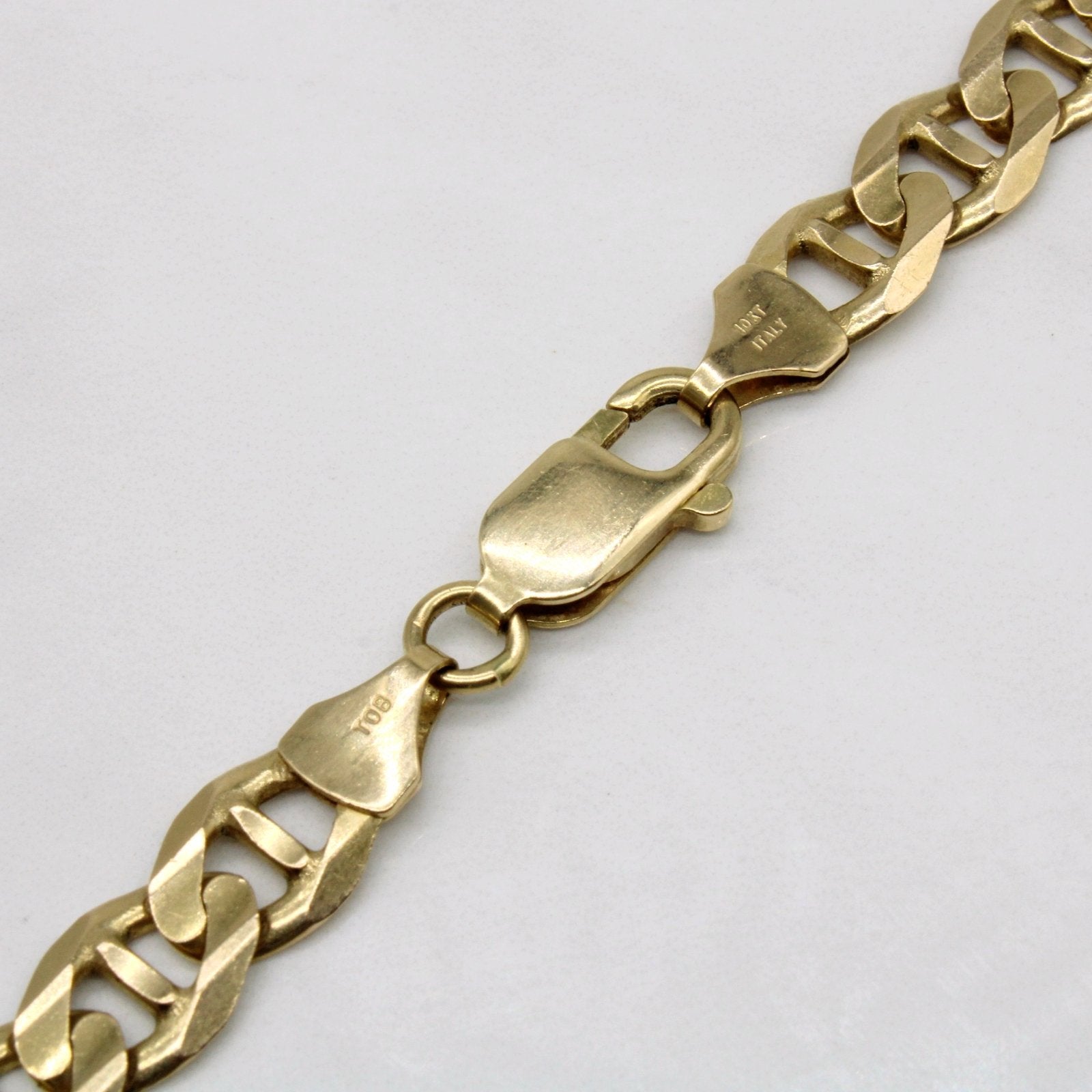 10k Yellow Gold Anchor Link Chain | 25" | - 100 Ways