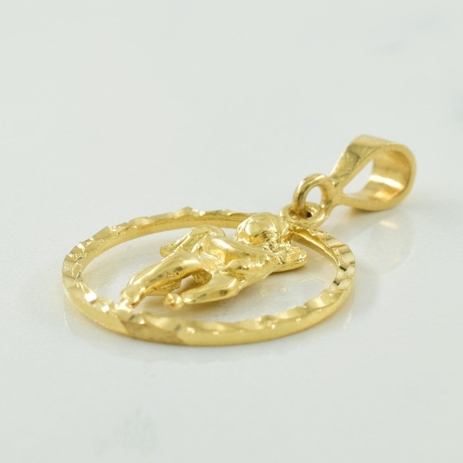 10k Yellow Gold Angel Pendant | - 100 Ways