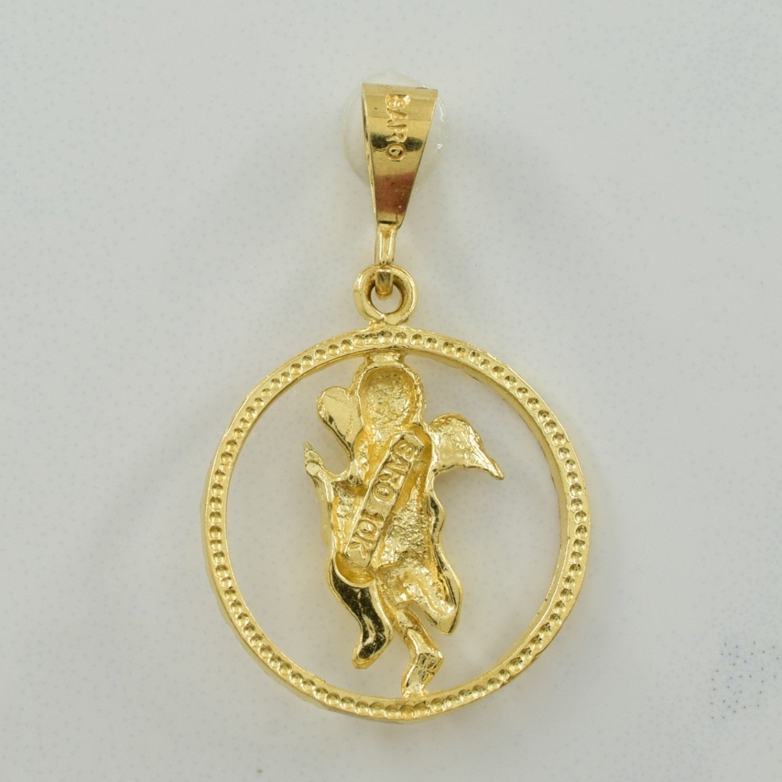 10k Yellow Gold Angel Pendant | - 100 Ways