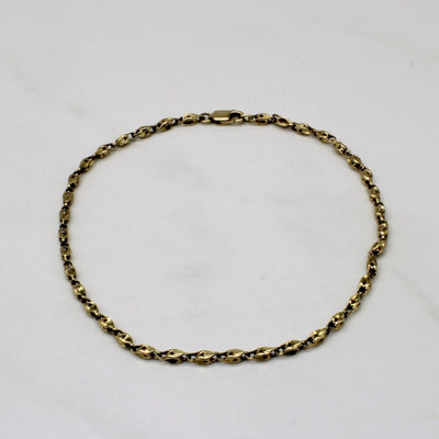 10k Yellow Gold Ankle Bracelet | 10