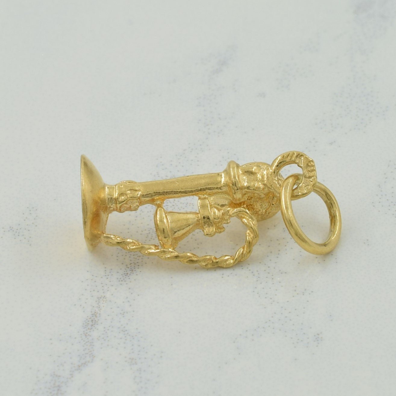 10k Yellow Gold Antique Telephone Charm | - 100 Ways
