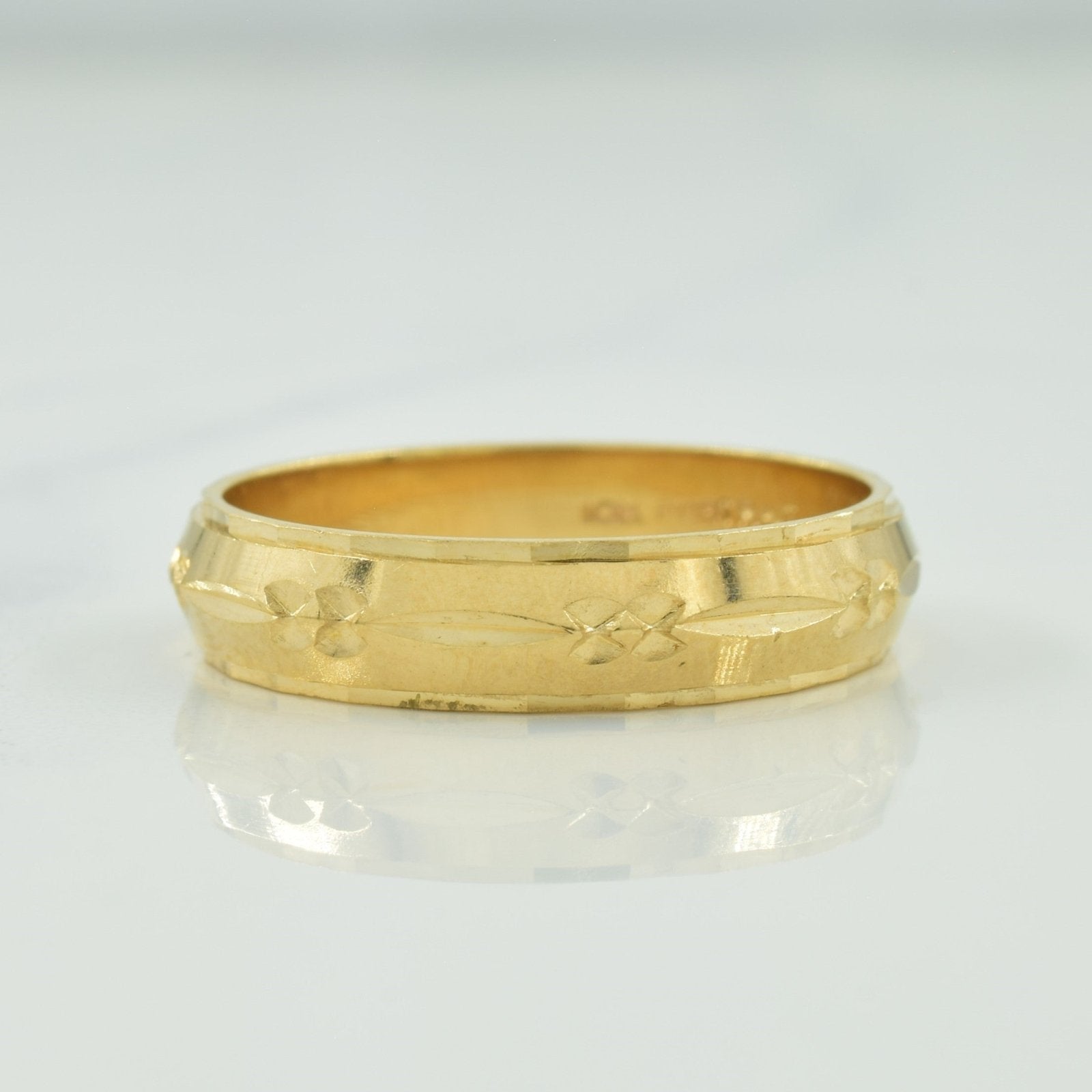 10k Yellow Gold Band | SZ 10.25 | - 100 Ways