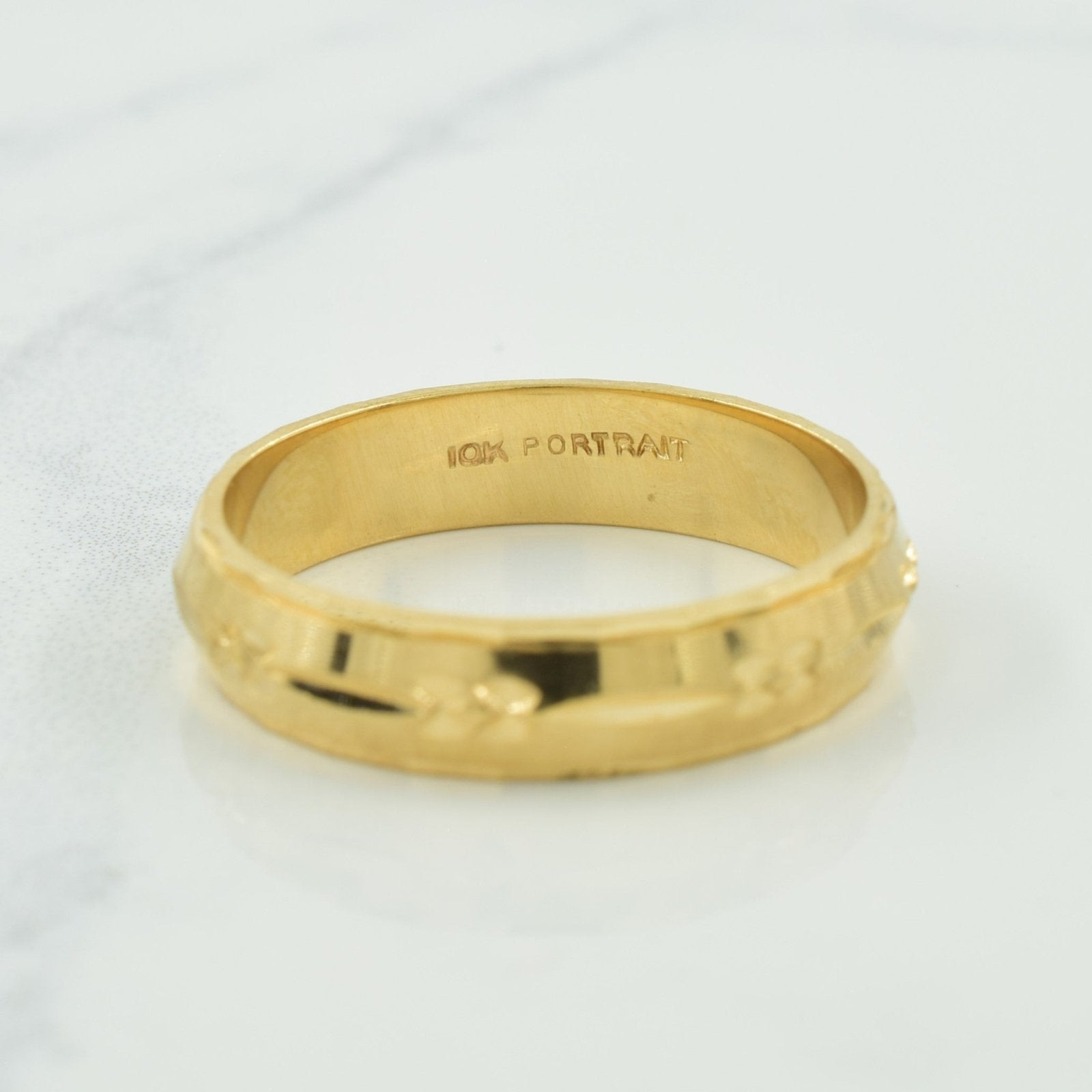 10k Yellow Gold Band | SZ 10.25 | - 100 Ways
