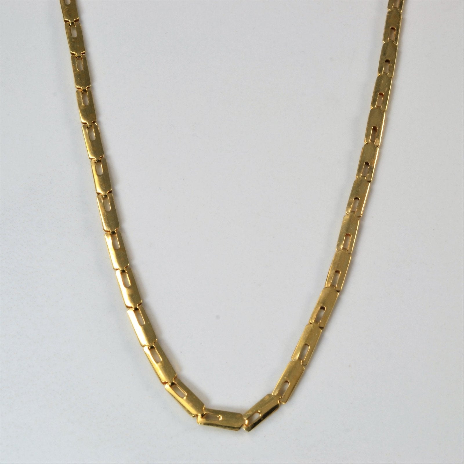 10k Yellow Gold Bar Chain | 16