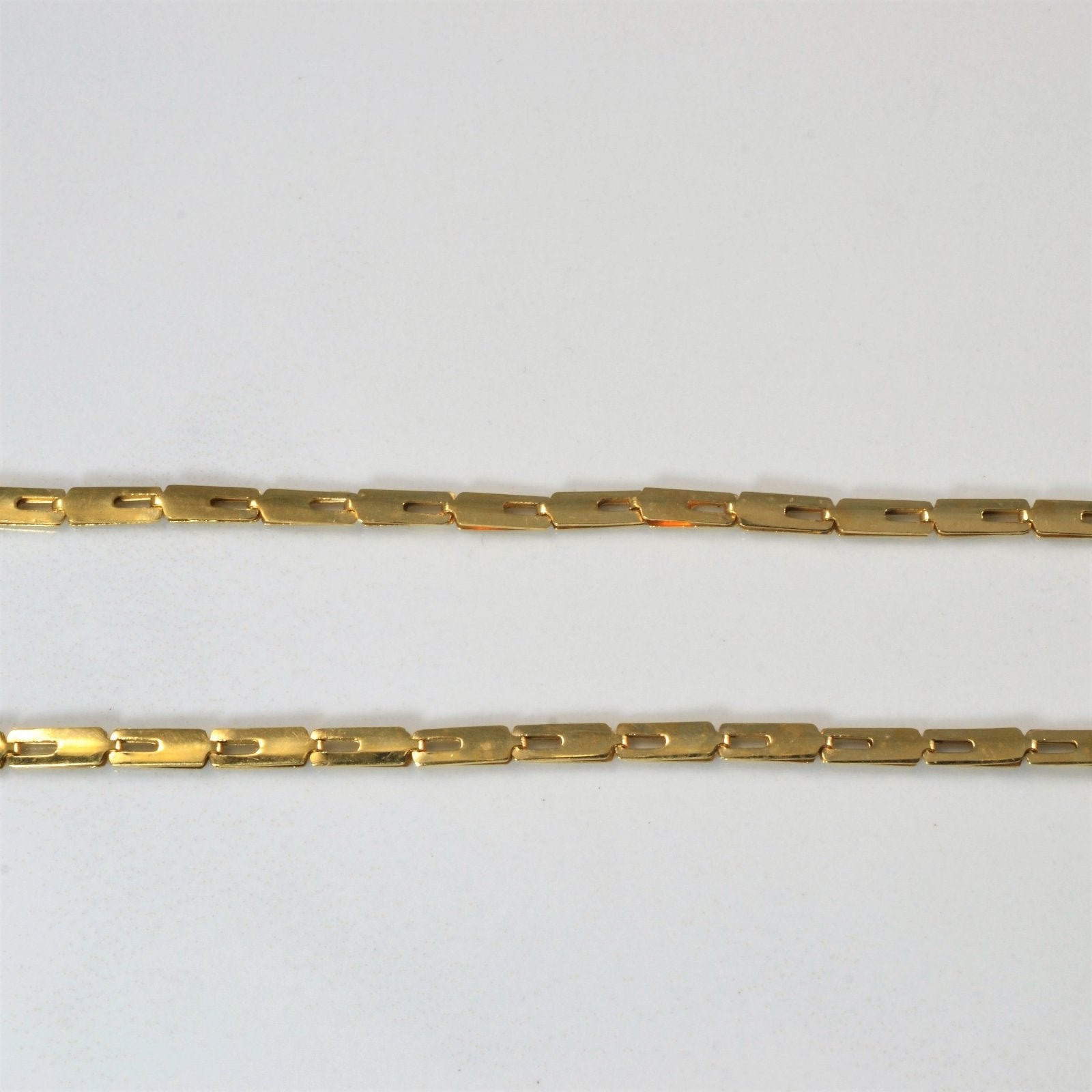 10k Yellow Gold Bar Chain | 16