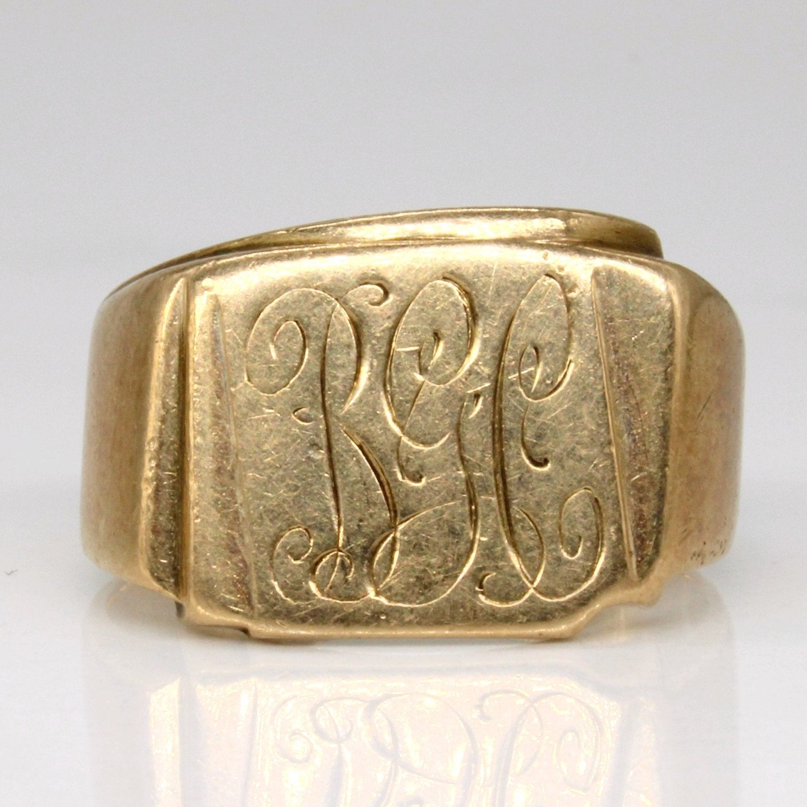 10k Yellow Gold 'B.C.G.' Initial Ring | SZ 7 | - 100 Ways