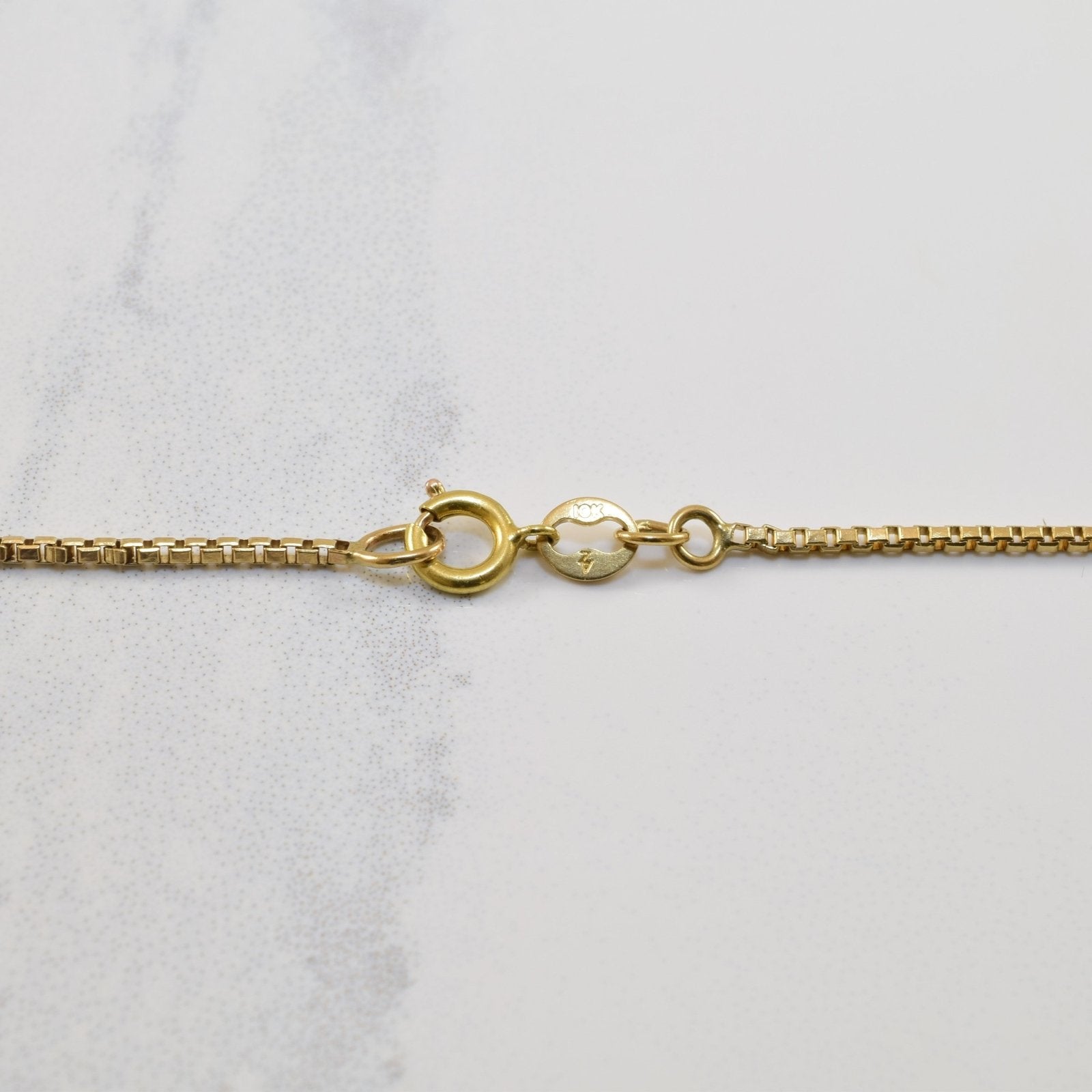 10k Yellow Gold Box Chain | 18