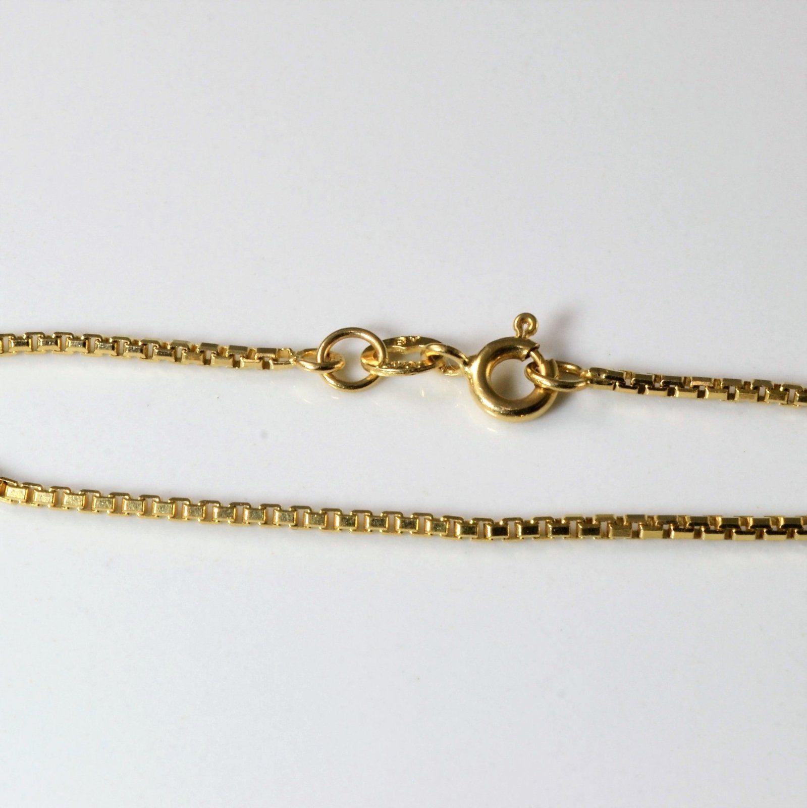 10k Yellow Gold Box Chain | 18" | - 100 Ways