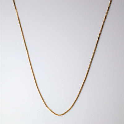 10k Yellow Gold Box Chain | 18