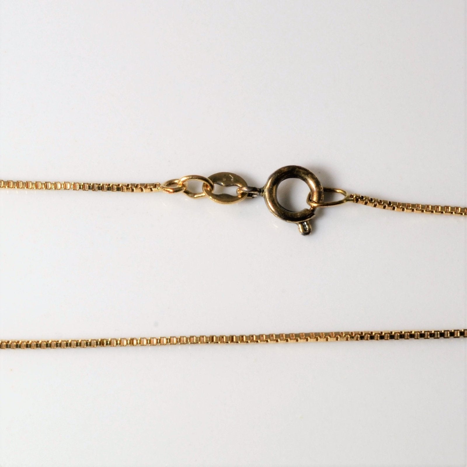 10k Yellow Gold Box Chain | 18"| - 100 Ways
