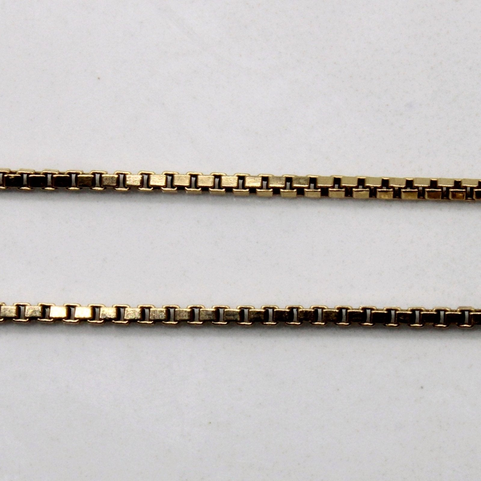10k Yellow Gold Box Chain | 18" | - 100 Ways