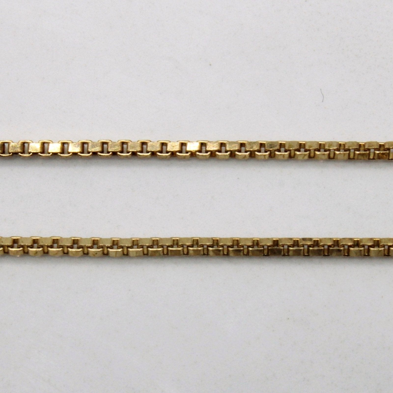 10k Yellow Gold Box Chain | 18