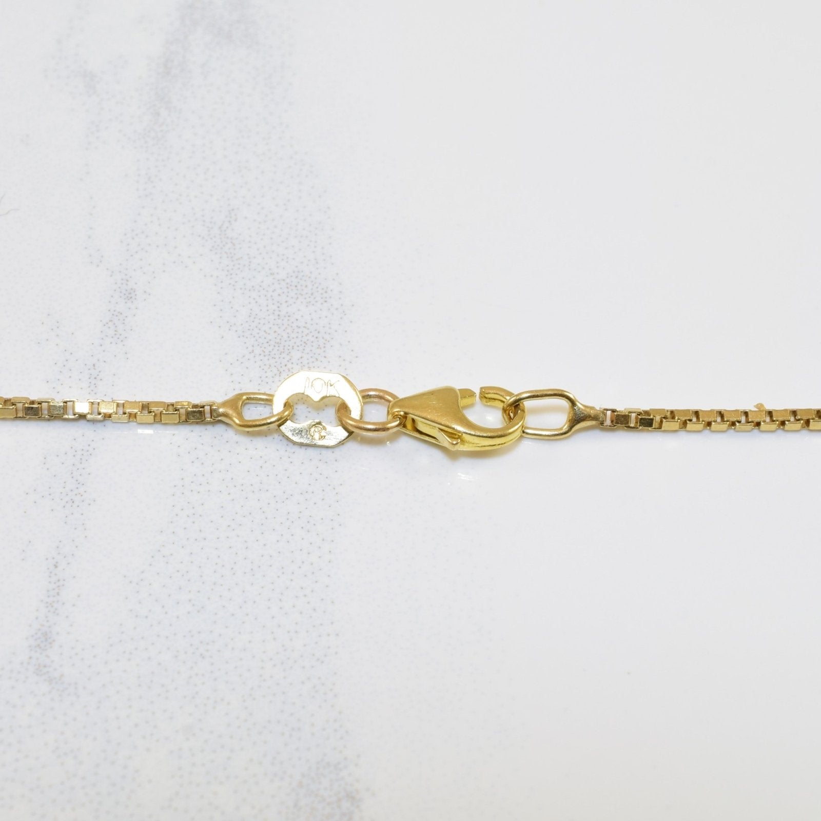 10k Yellow Gold Box Chain | 18