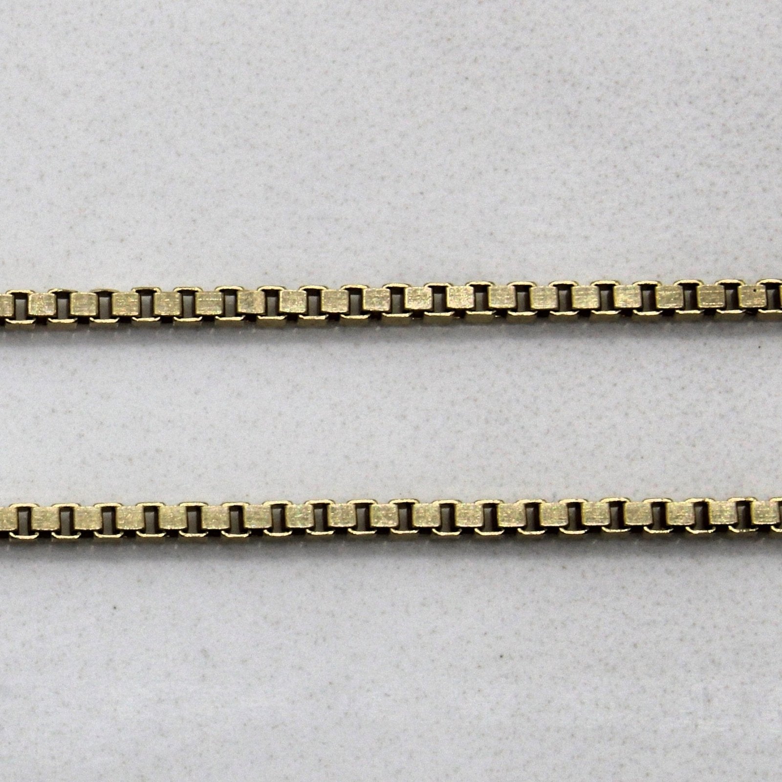 10k Yellow Gold Box Chain | 18" | - 100 Ways