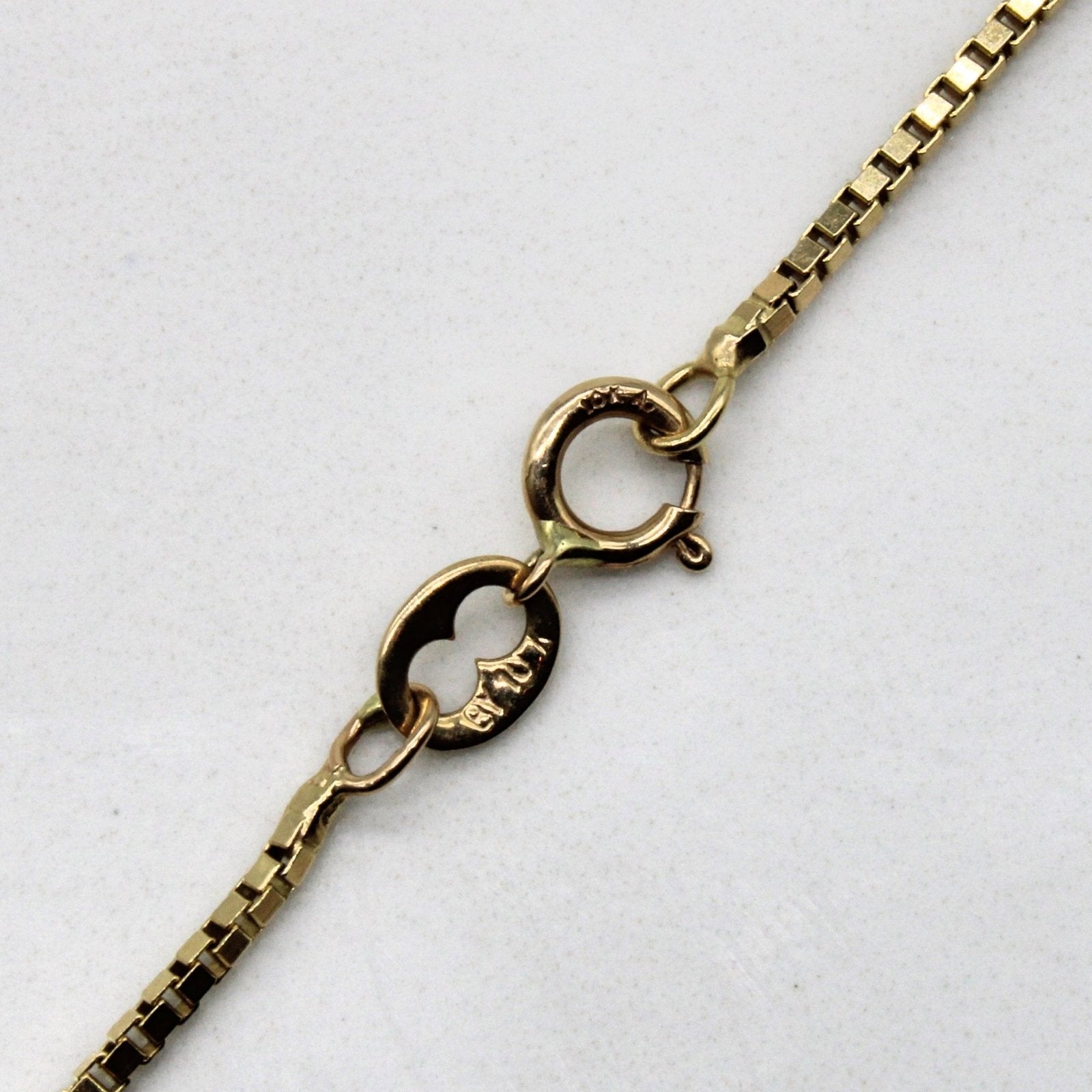 10k Yellow Gold Box Chain | 18" | - 100 Ways