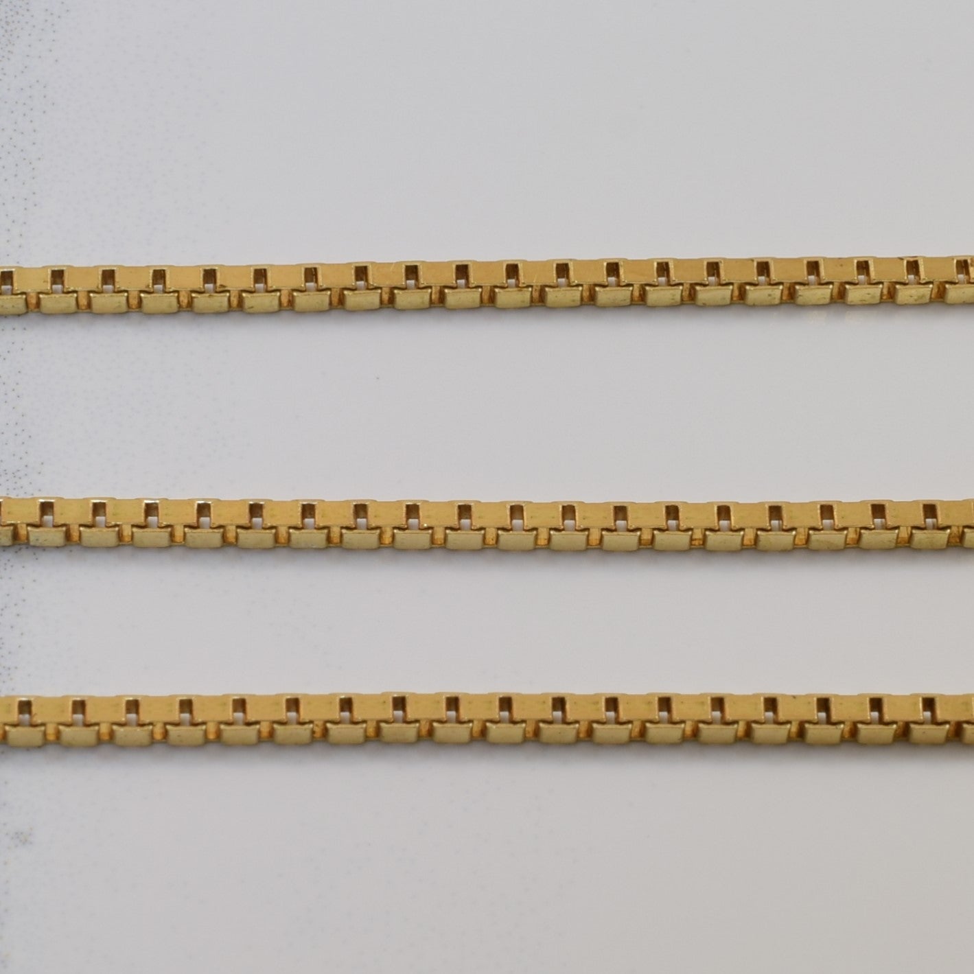 10k Yellow Gold Box Chain | 18.5" | - 100 Ways