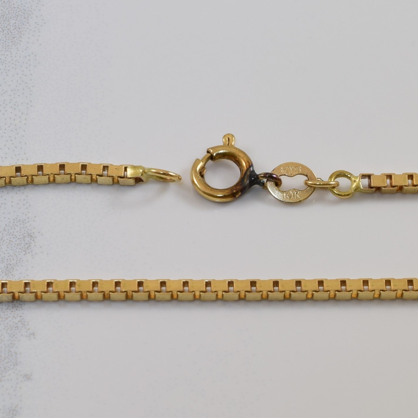 10k Yellow Gold Box Chain | 18.5" | - 100 Ways