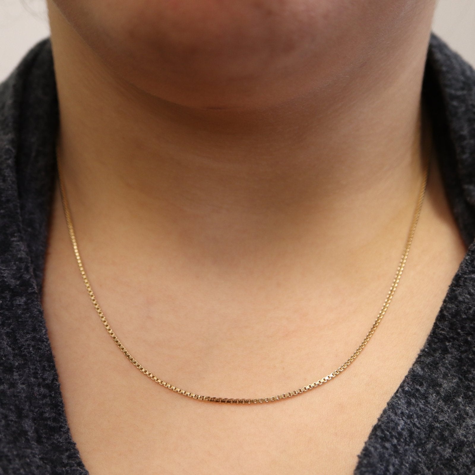 10k Yellow Gold Box Chain | 18.5" | - 100 Ways