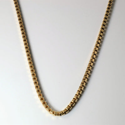 10k Yellow Gold Box Chain | 19