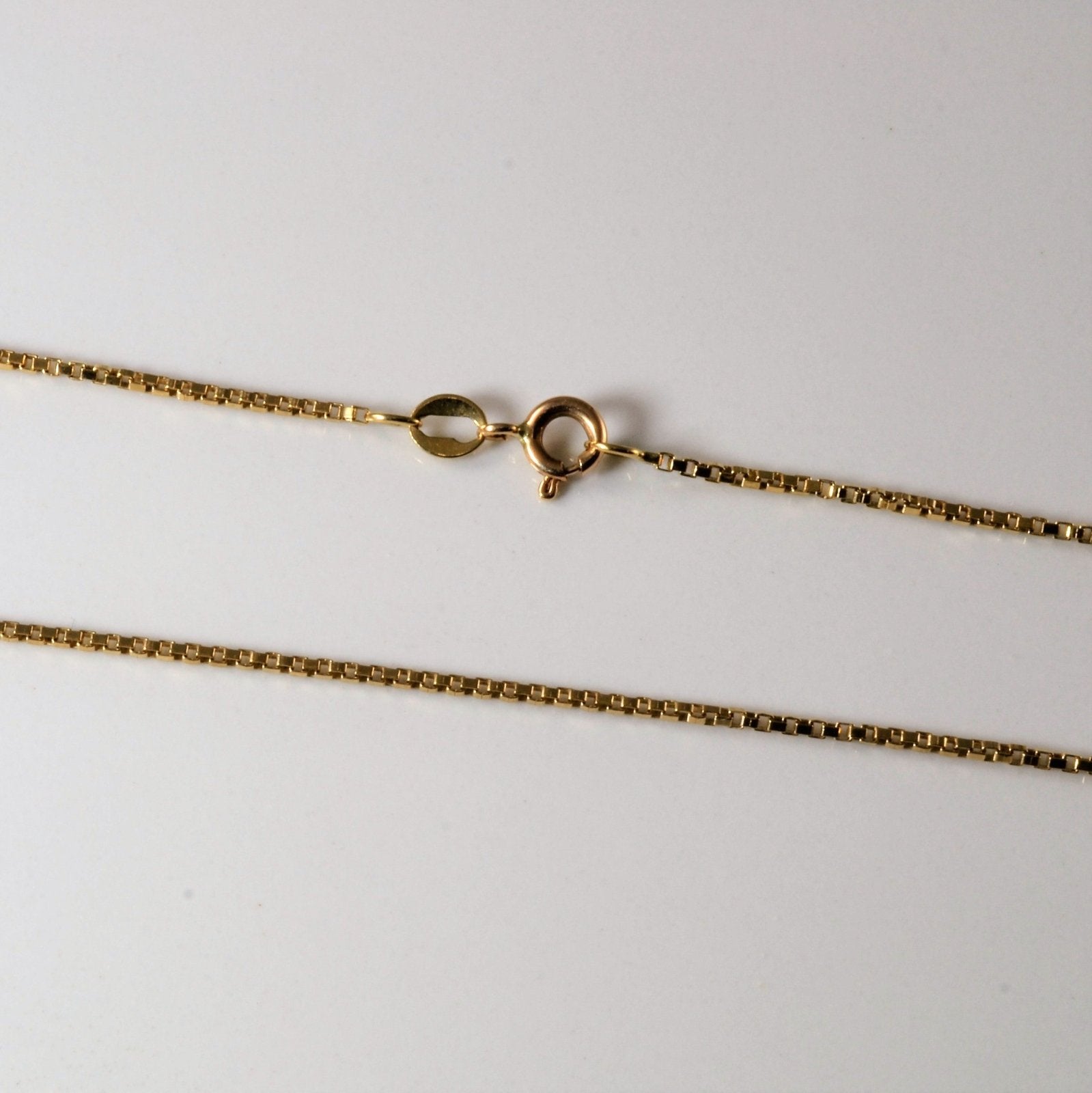 10k Yellow Gold Box Chain | 19" | - 100 Ways