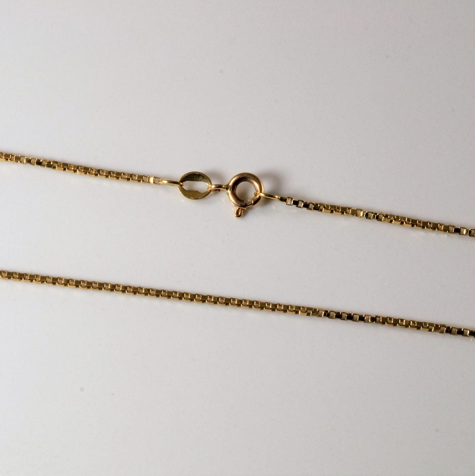 10k Yellow Gold Box Chain | 19