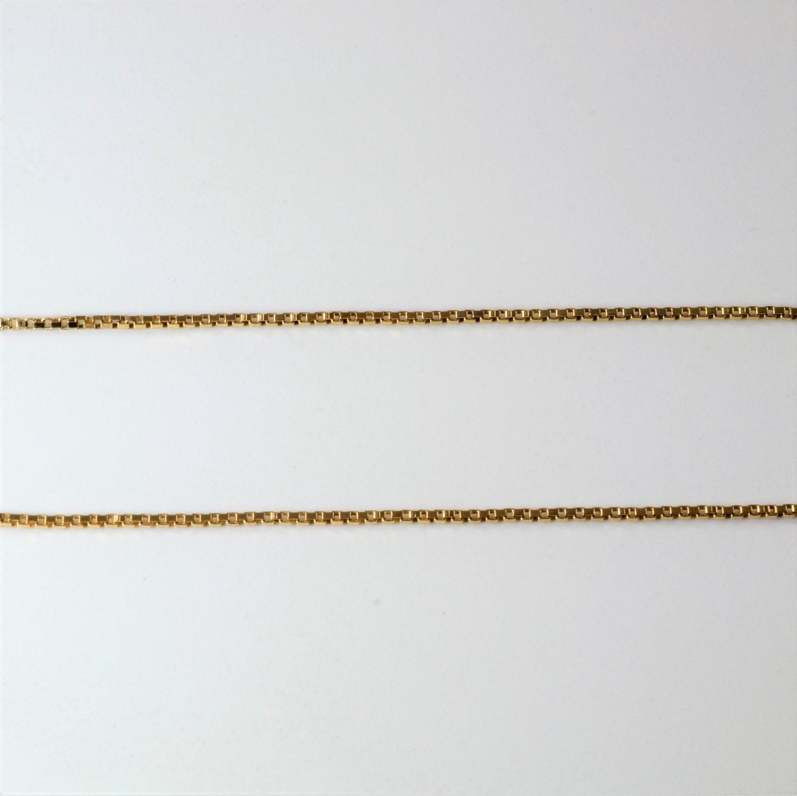 10k Yellow Gold Box Chain | 19" | - 100 Ways