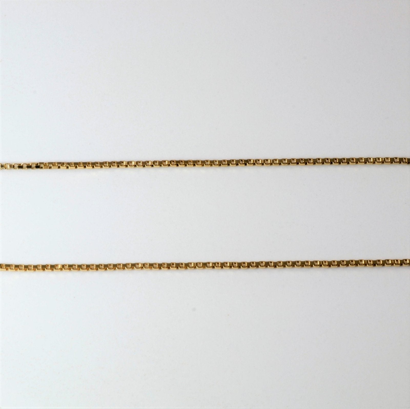 10k Yellow Gold Box Chain | 19