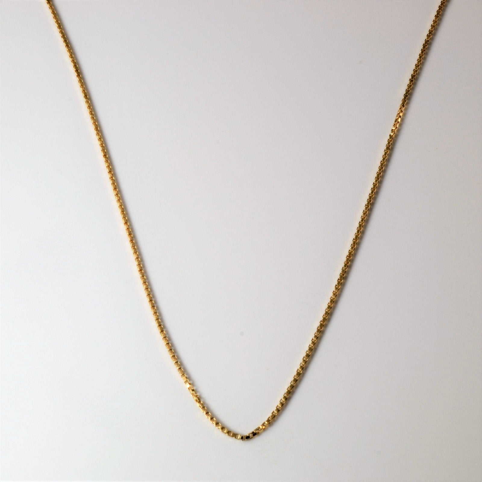 10k Yellow Gold Box Chain | 19" | - 100 Ways