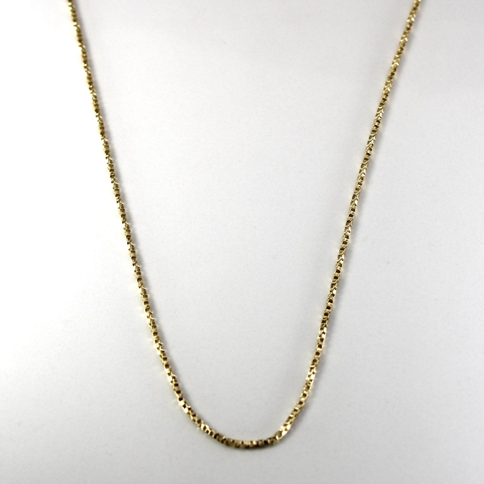 10k Yellow Gold Box Chain | 19"| - 100 Ways