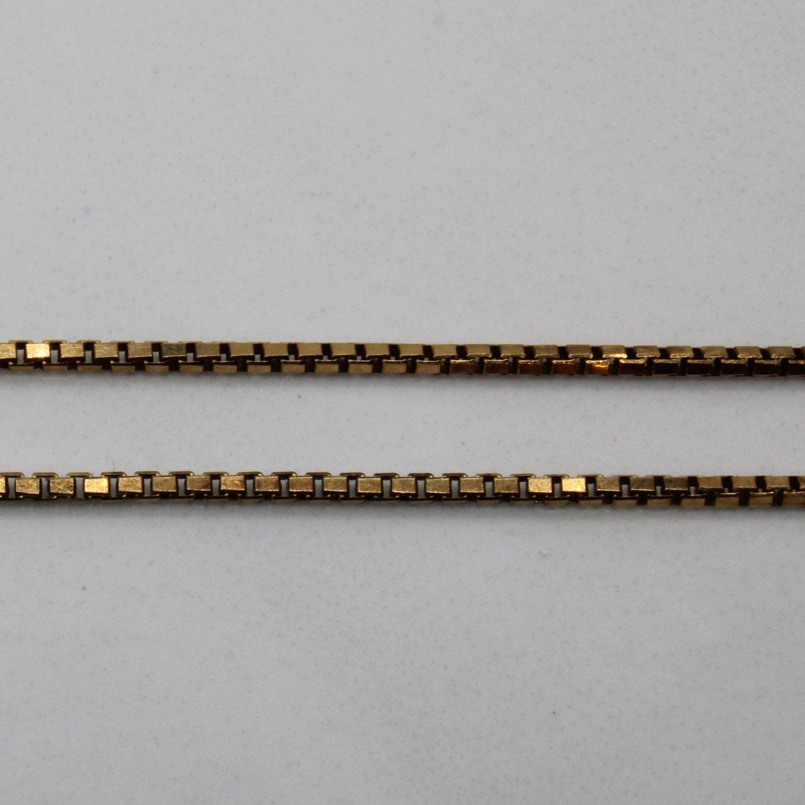 10k Yellow Gold Box Chain | 20