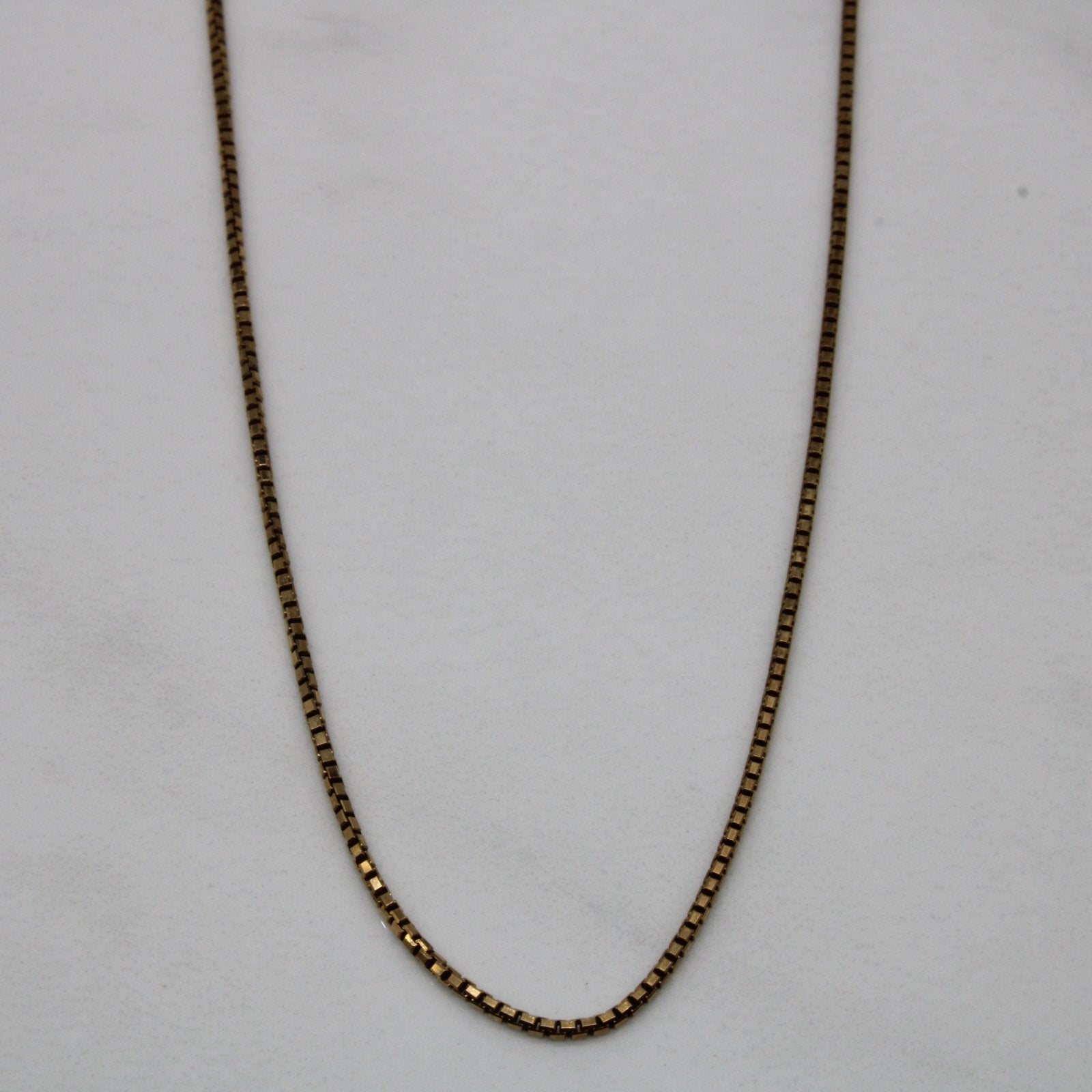 10k Yellow Gold Box Chain | 20" | - 100 Ways