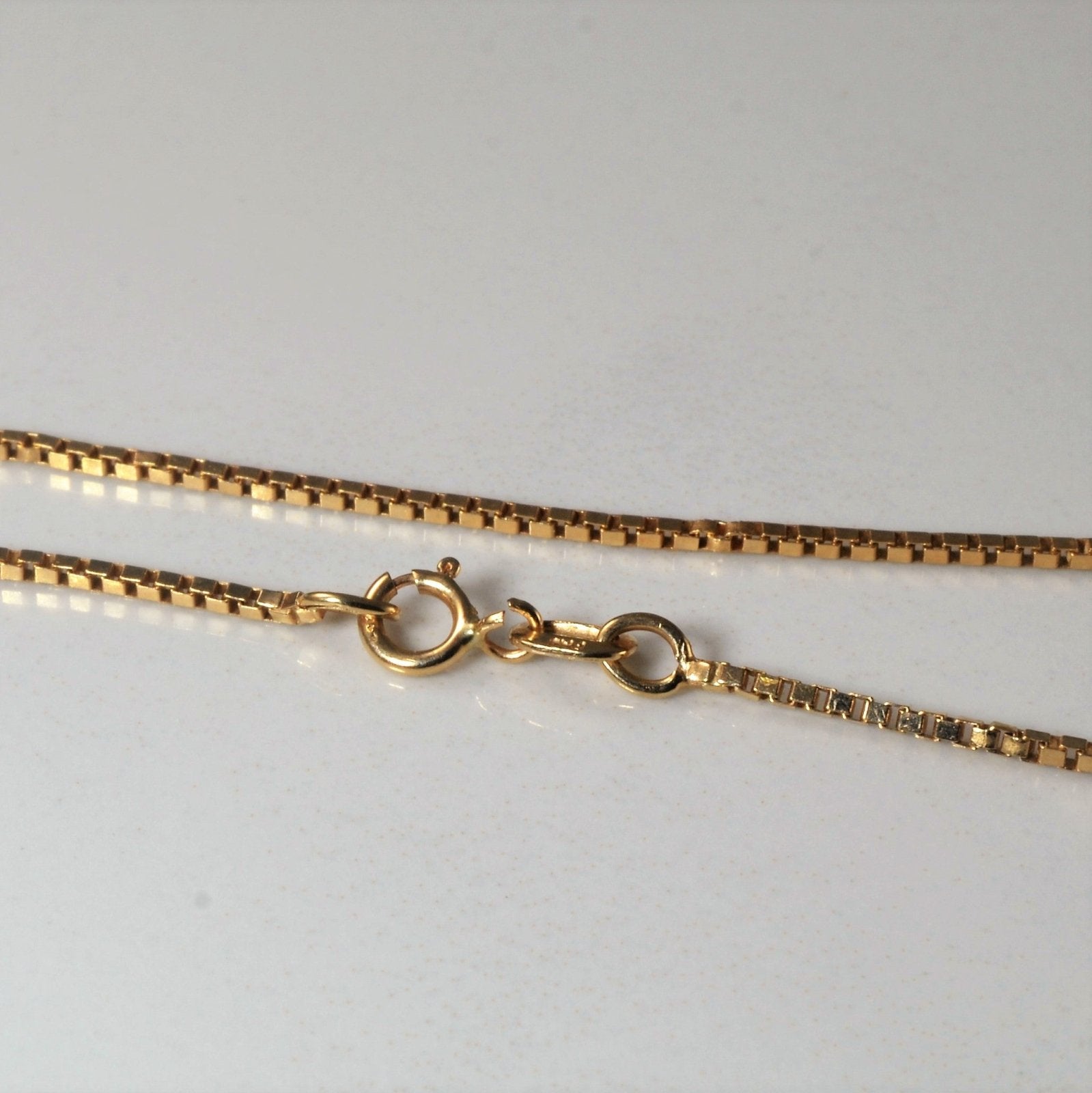 10k Yellow Gold Box Chain | 20" | - 100 Ways