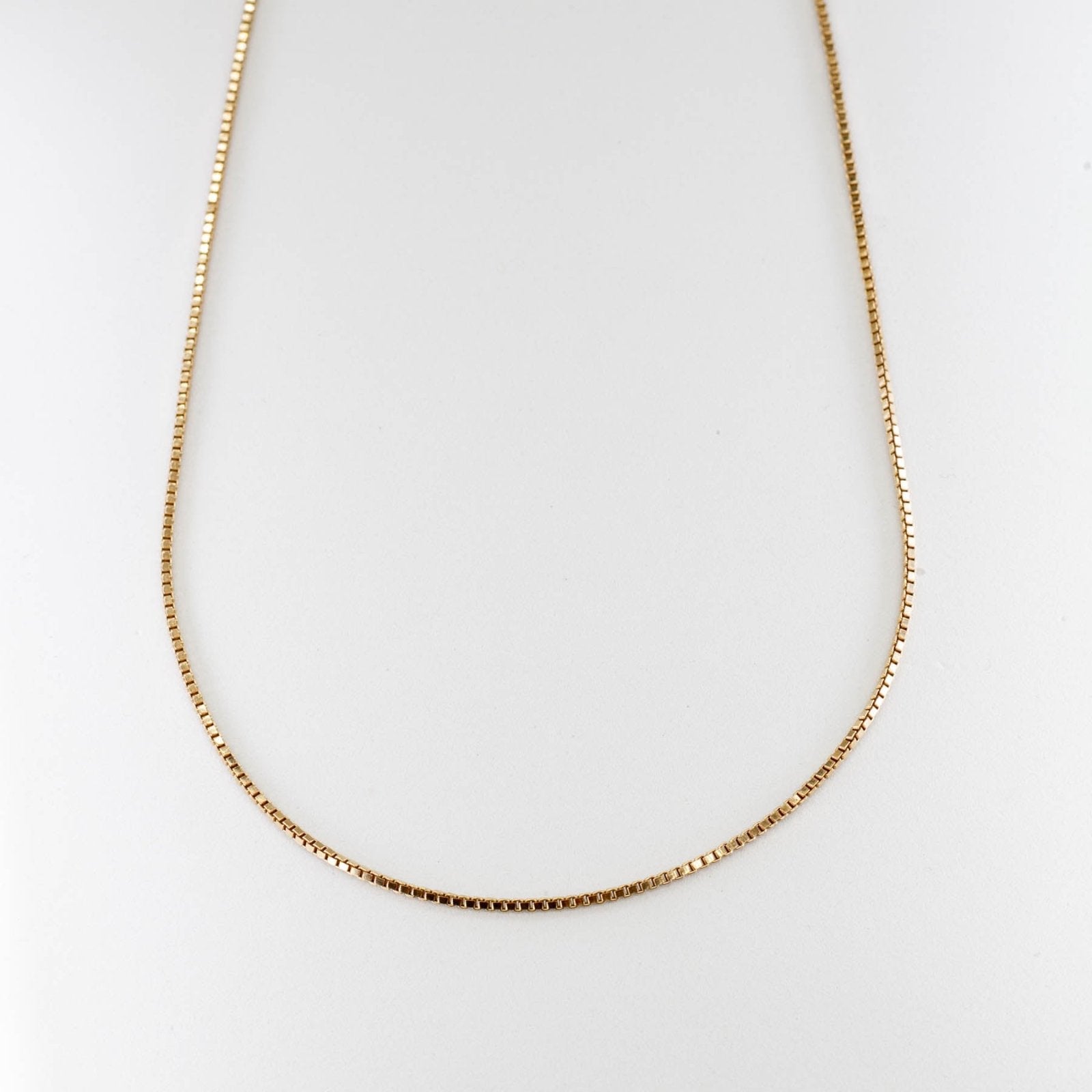 10k Yellow Gold Box Chain | 20" | - 100 Ways