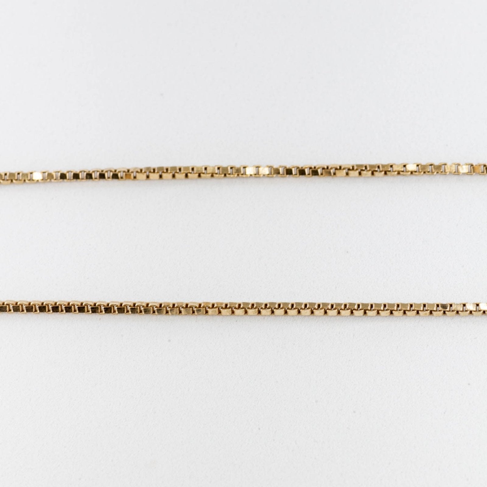 10k Yellow Gold Box Chain | 20" | - 100 Ways