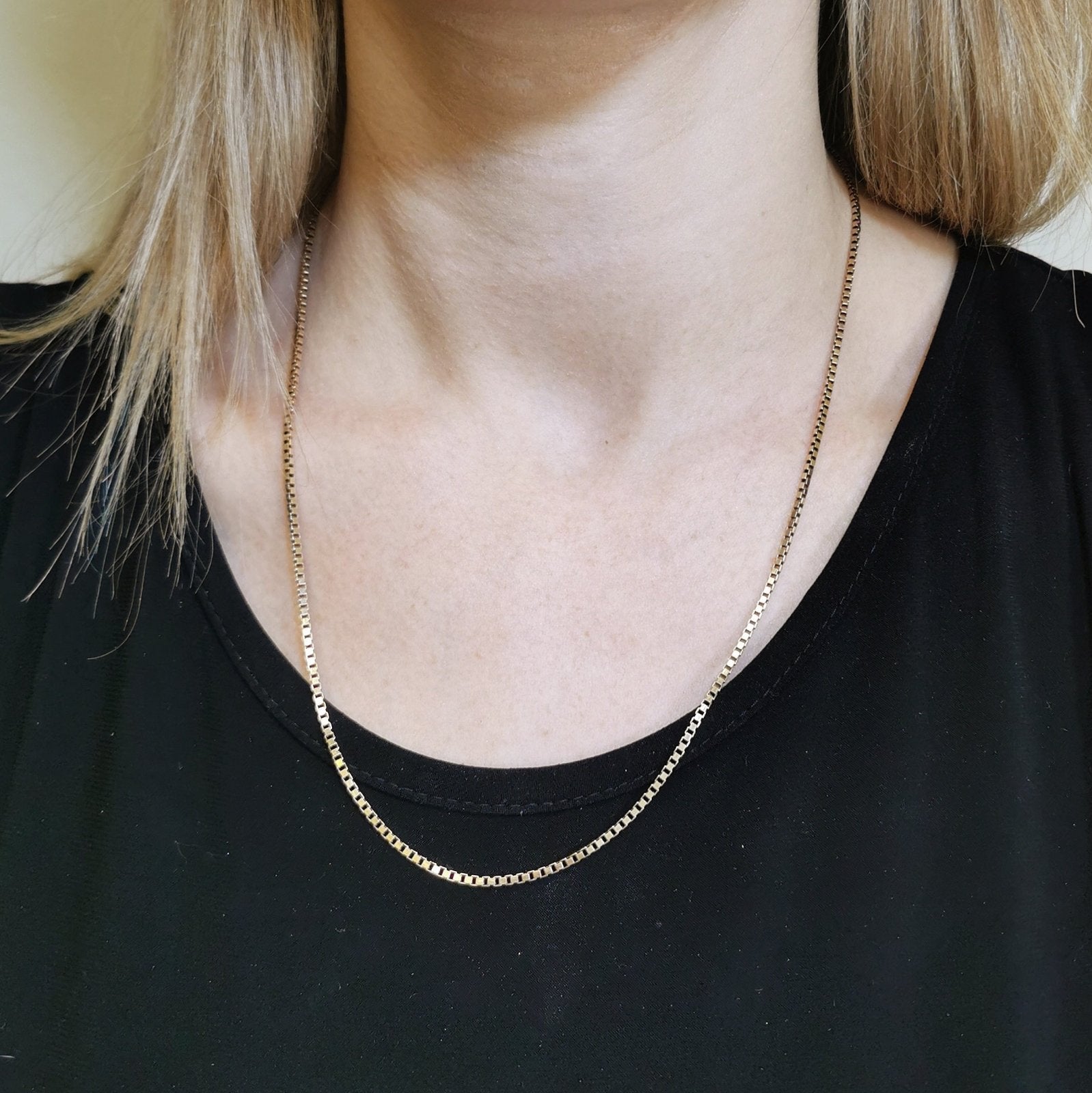 10k Yellow Gold Box Chain | 20.5" | - 100 Ways