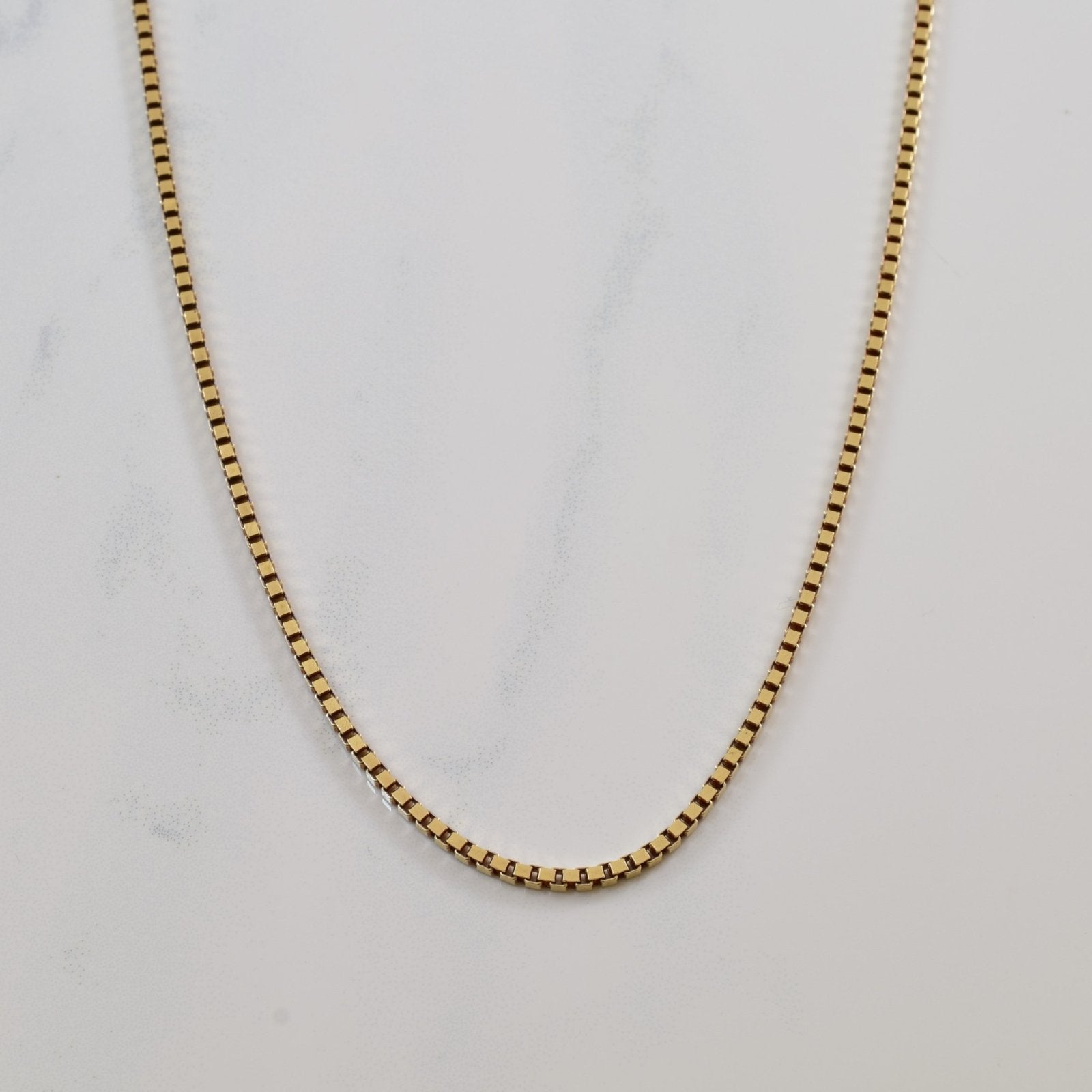 10k Yellow Gold Box Chain | 20.5" | - 100 Ways