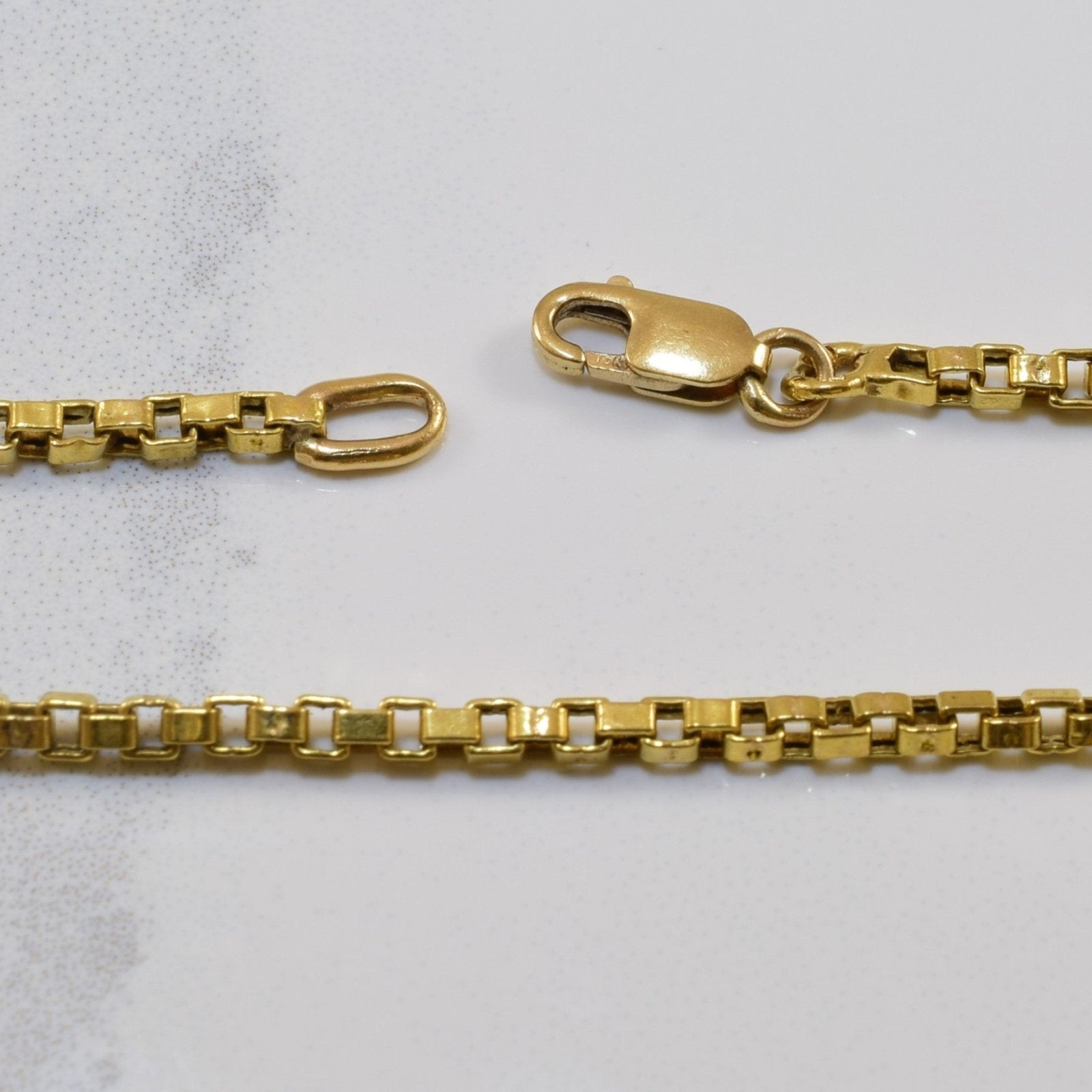 10k Yellow Gold Box Chain | 21.5" | - 100 Ways