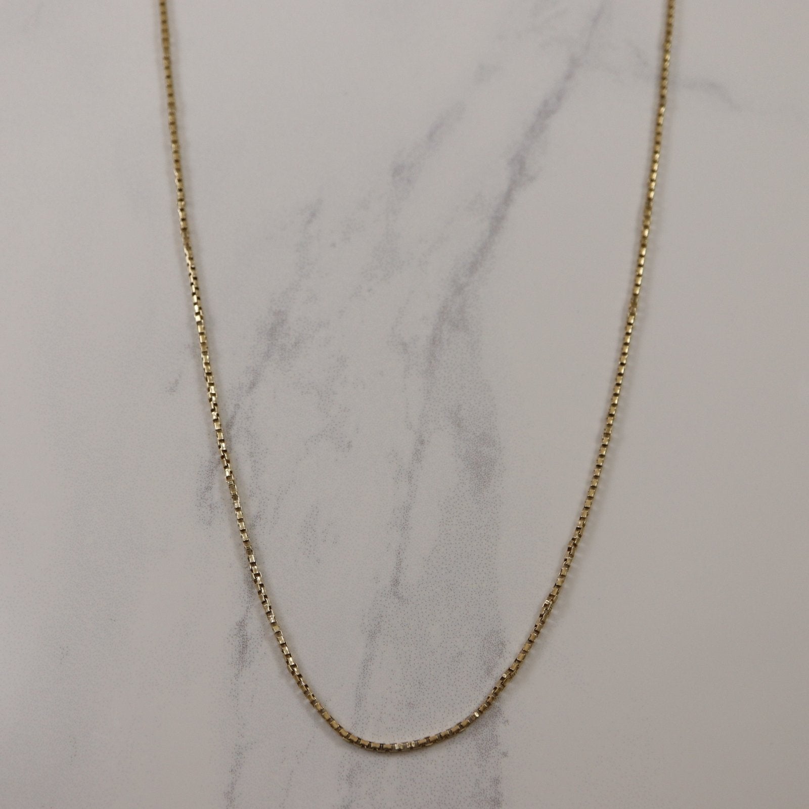 10k Yellow Gold Box Chain | 21.5" | - 100 Ways