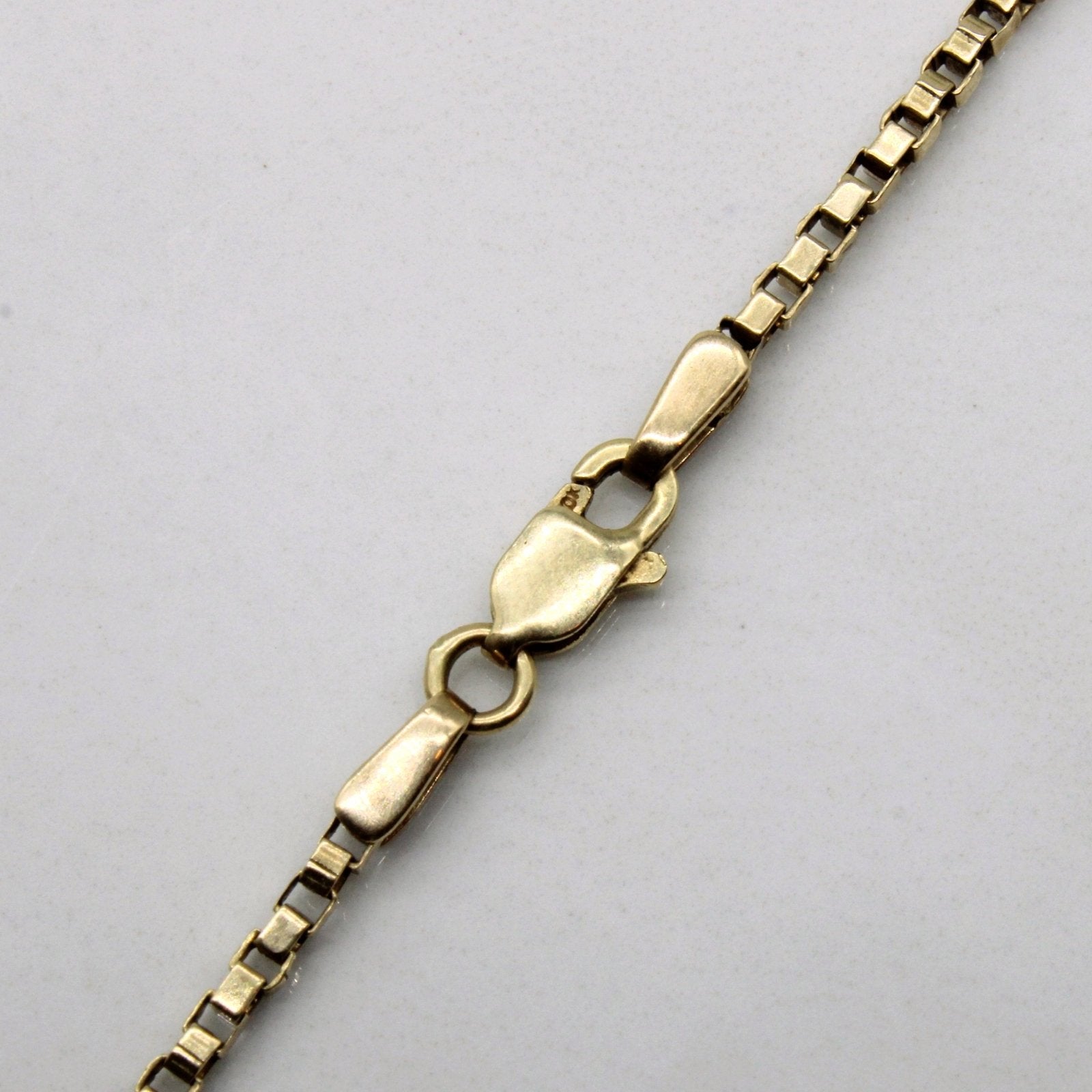 10k Yellow Gold Box Chain | 22" | - 100 Ways