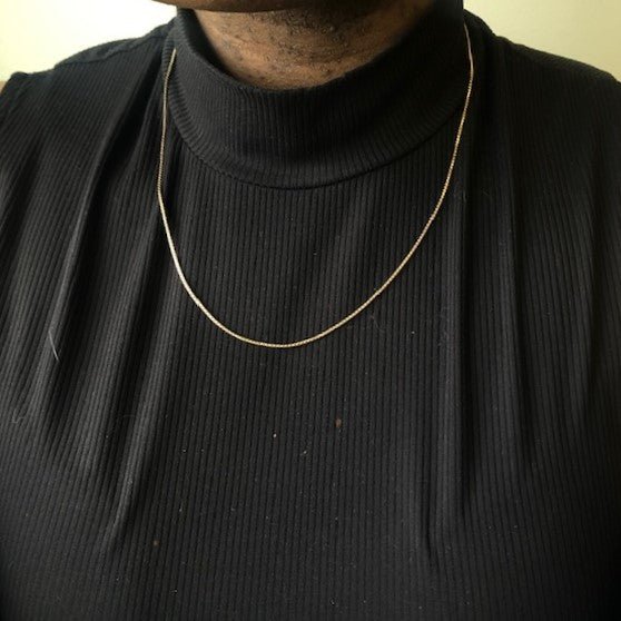 10k Yellow Gold Box Chain | 22" | - 100 Ways