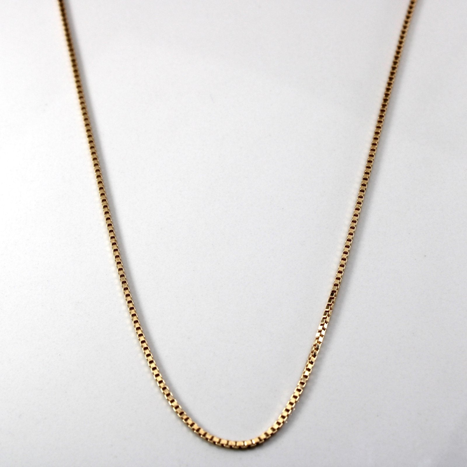 10k Yellow Gold Box Chain | 22"| - 100 Ways