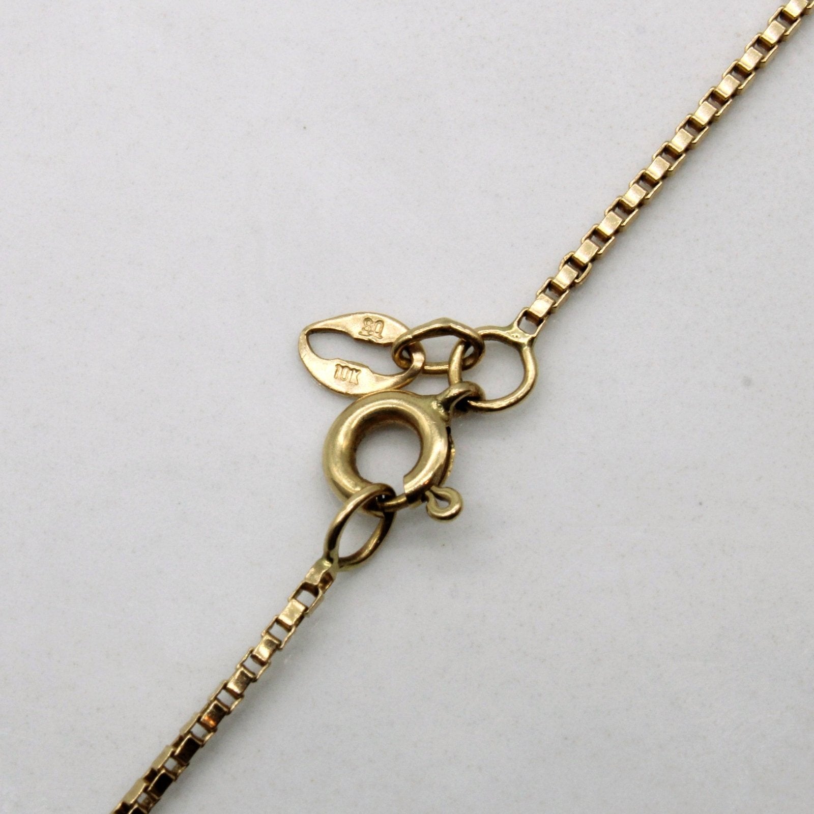 10k Yellow Gold Box Chain | 24