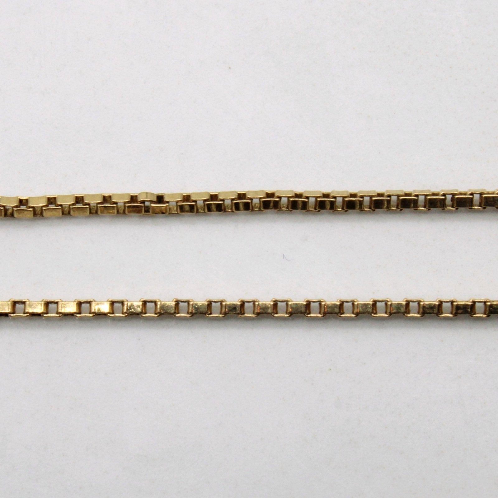 10k Yellow Gold Box Chain | 24