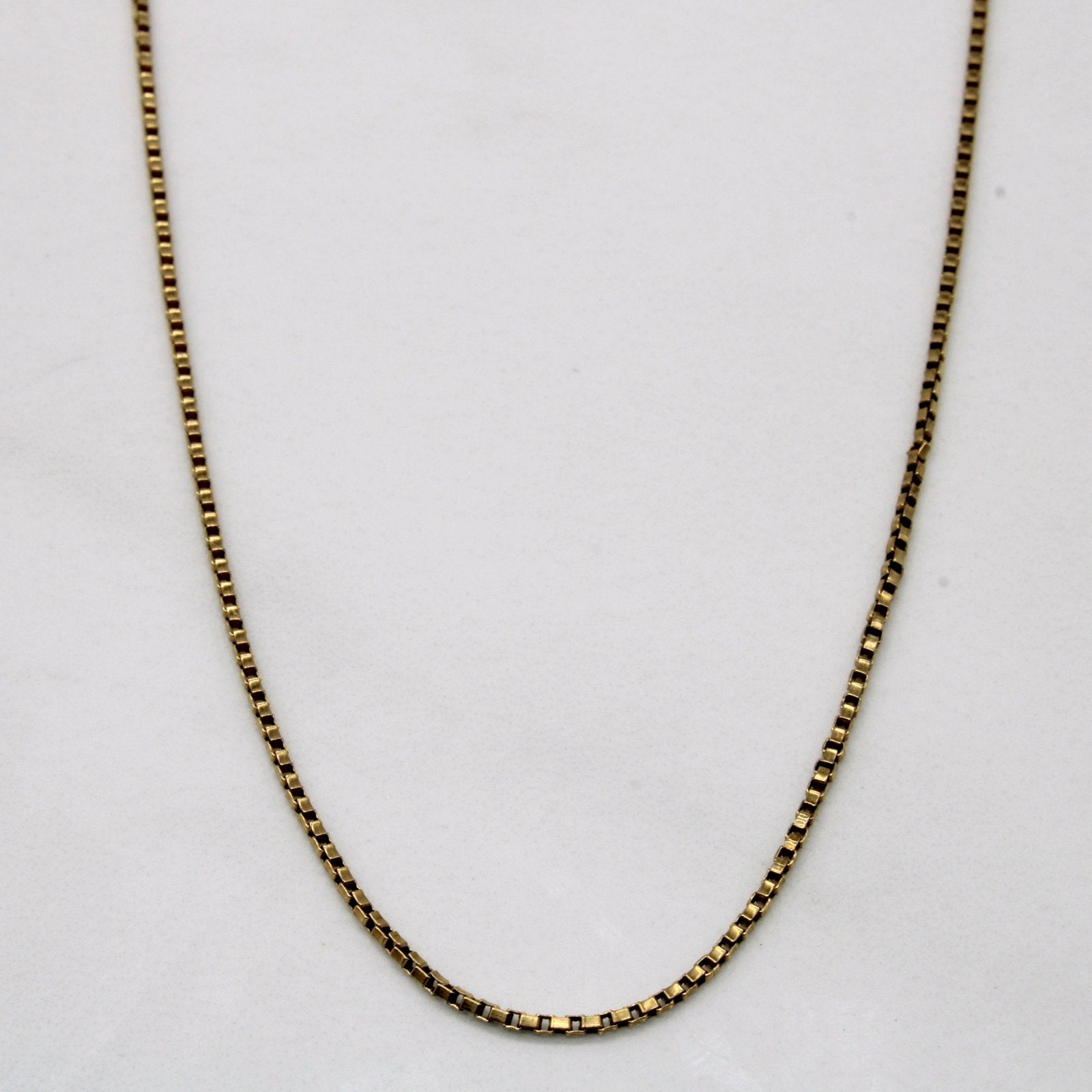 10k Yellow Gold Box Chain | 24