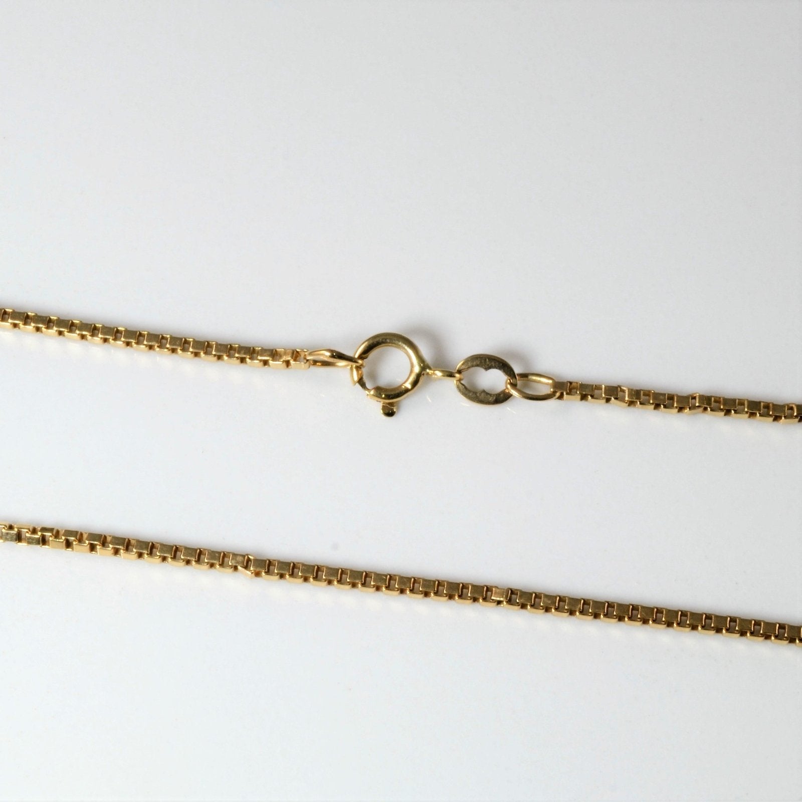 10k Yellow Gold Box Chain | 24" | - 100 Ways