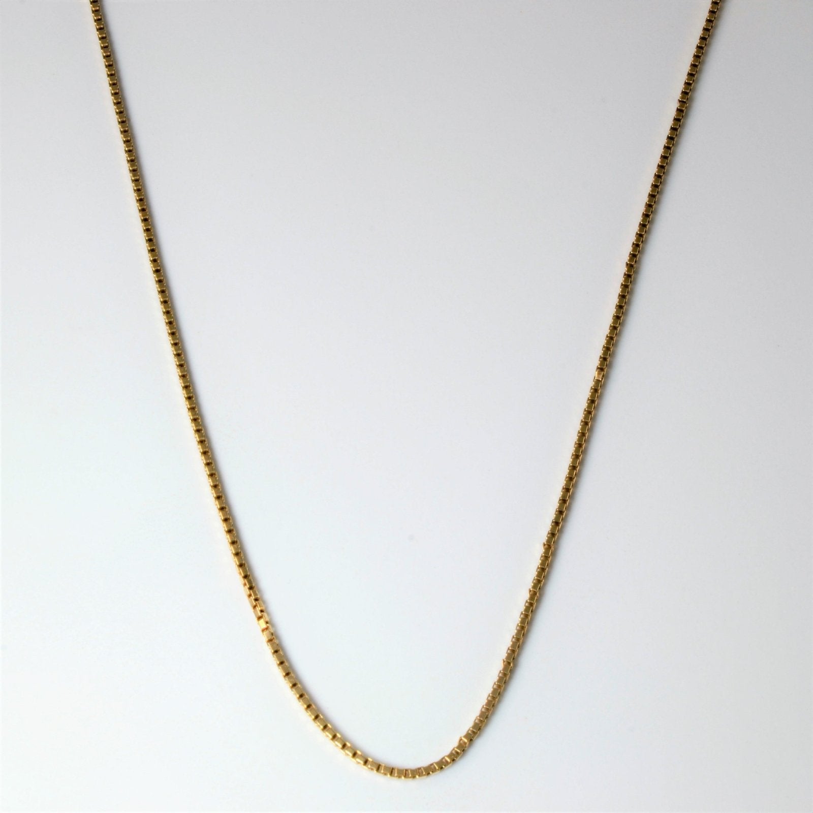 10k Yellow Gold Box Chain | 24" | - 100 Ways