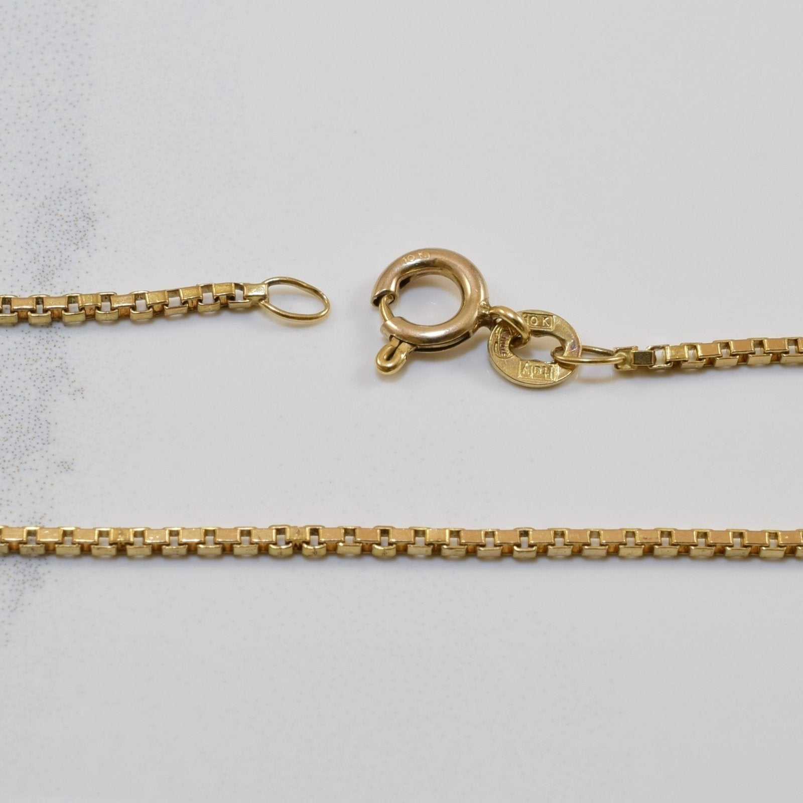 10k Yellow Gold Box Chain | 24" | - 100 Ways