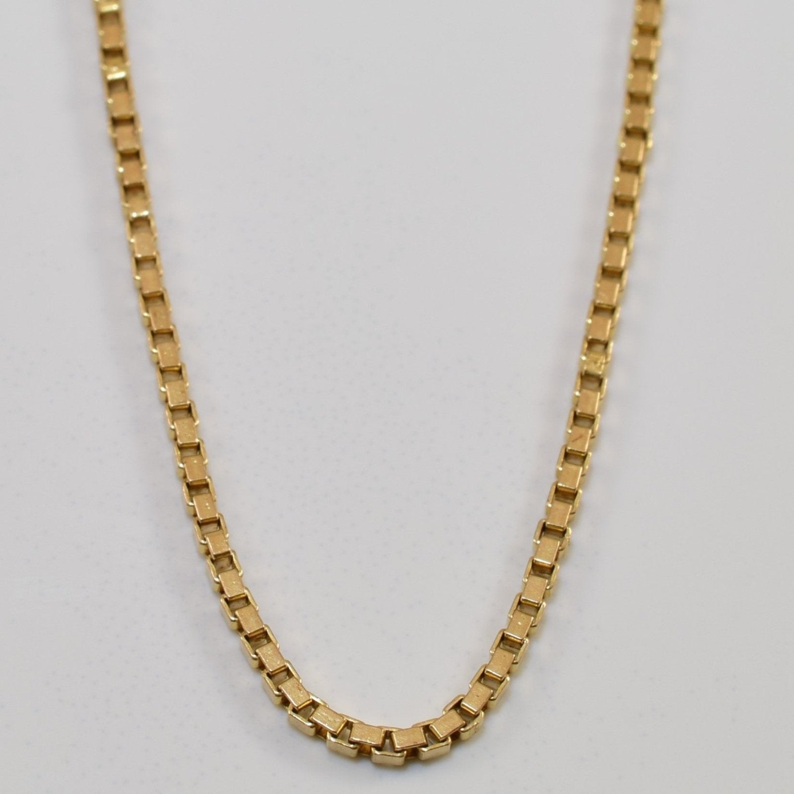 10k Yellow Gold Box Chain | 24" | - 100 Ways