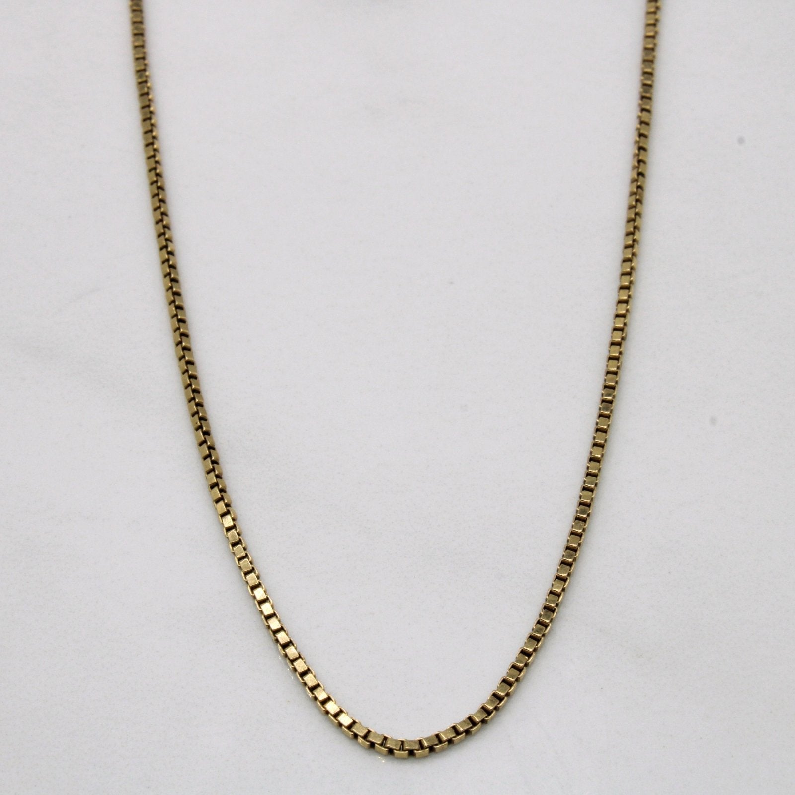 10k Yellow Gold Box Chain | 25" | - 100 Ways