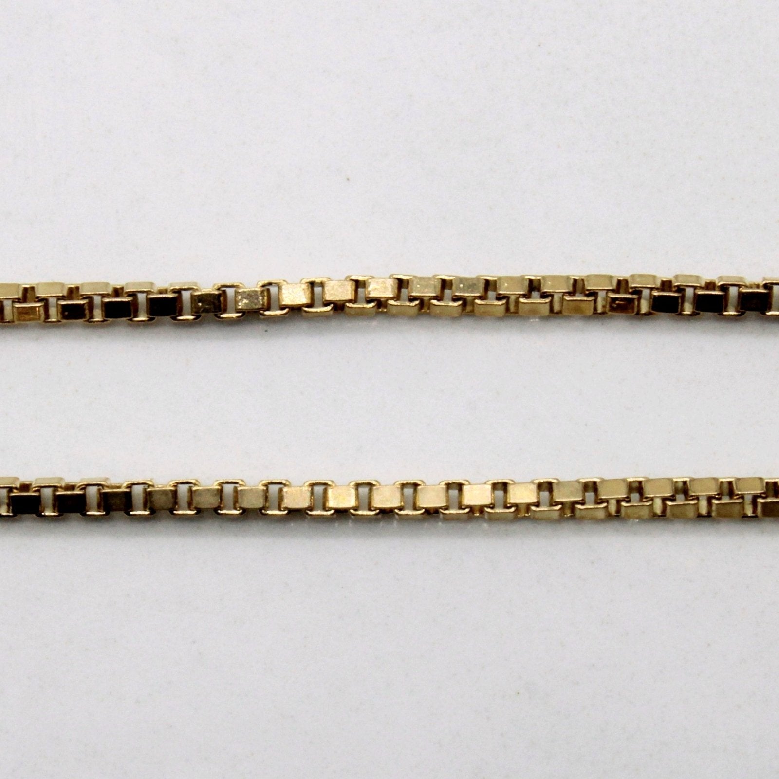 10k Yellow Gold Box Chain | 25" | - 100 Ways